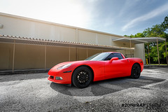 Matte Red Corvette