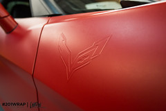 Matte Red Corvette
